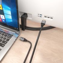 AISENS CÂBLE DISPLAYPORT V2.1 16K 60 Hz 80 GBP DP M-DP M NOIR 2,0 m