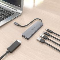 AISENS DOCK USB-C 5-en-1 : USB-C vers 1xHDMI, 2xUSB-A, 1xUSB-C, 1xUSB-