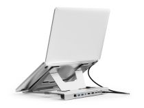 Soporte portátil CONCEPTRONIC + base conexión 7 en 1, color pl