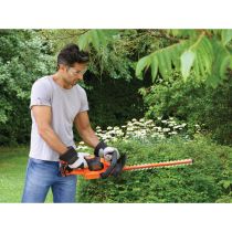 Taille-haie sans fil Noir Decker GTC18502PC, 18 volts, orange noir,