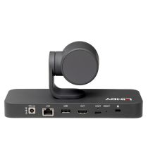 Cámara PTZ Lindy 4K, webcam Negra Resolución máxima: Vídeo: 3840x2160
