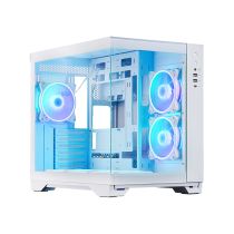 Revenda Caixas PC - Caixa Chieftec Visio GM-30W-TG-OP branca vidro temperado x 2