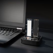 DOCK TOOQ TQDS-201B 2xM.2 NVMe USB-C 3.2 GEN2 CLONE Noir