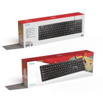Clavier silencieux TOOQ TQK-2003-B USB 105 touches Noir