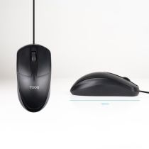Souris TOOQ TQM-1001-B optique USB 1 000 DPI noire