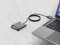 MANHATTAN ChipLecteur Cartes + USB-C / USB-A Kombo-Male