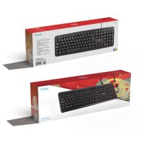 TASTIERA TOOQ TQK-2002-B USB 104 TASTI Nera