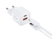 Chargeur Equip 2 ports USB-C PD 3.0 USB-A GaN, 25 connecteurs, 20 W, Ü
