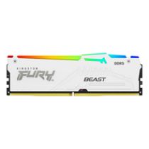 buy RAM-Module für PC - Kingston 64GB 5600MT/s DDR5 CL40 DIMM (Kit of 4) FURY Beast Weiss RGB 