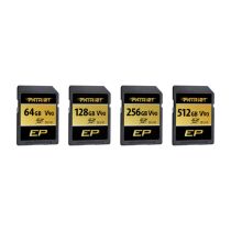 Patriot EP 128 GB SDXC, tarjeta memoria negra, UHS-II U3, Clase 10,
