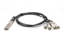DIGITUS Cable QSFP+ pour 4XSFP+ 40G DAC 5.0m Noir