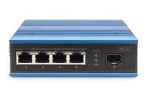 DIGITUS Switch Ind. 4-Port 10/100 blau