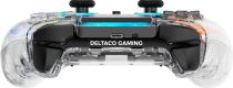 Deltaco Controller Wireless RGB transparent PS4