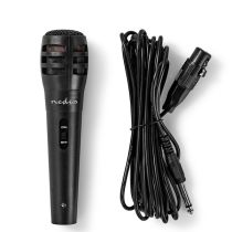 Revenda Microfones - NEDIS MICROFONE COM FIOS CARDOID 5.00 m | 80 Hz - 12 kHz | 600 Ohm | -