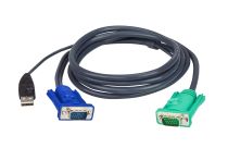 Comprar KVM - Cabo KVM ATEN 2L-5205U VGA USB preto, 5 m 2L-5205U