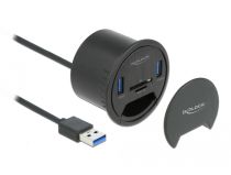 Revenda Hub - Hub mesa 2 portas: 2 portas USB SuperSpeed Tipo leitor ca