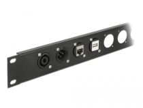 Módulo tipo D RJ45 Cat. 6, hembra hembra