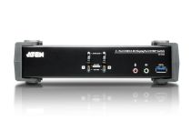 Commutateur KVM bureau à 2 ports USB 3.1 Gen 1, DisplayPort 4K 1.2,