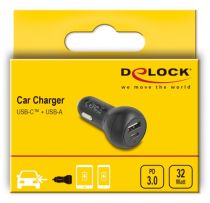 Adaptateur recharge voiture USB Type-C  PD 3.0 et USB Type-A, 