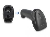Lector códigos barras láser 1D 2,4 GHz, Bluetooth o USB