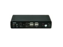 Commutateur audio KVM ROLINE Dual Head HDMI 4K60, 1 utilisateur - 2 PC