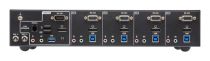 Commutateur KVM ATEN CS1924ATC à 4 ports USB 3.0 et DisplayPort 4K pou