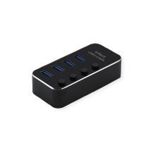 achat Hub - Hub USB 3.2 Gen 1 ordinateur portable ROLINE, 4 ports, commutable 14.02.5056