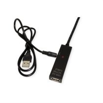 Rallonge USB 2.0 VALUE, active, répéteur, A-C, noire, 20 m