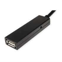 Rallonge USB 2.0 VALUE, active, répéteur, A-C, noire, 20 m