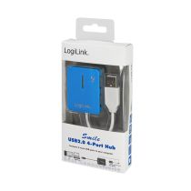 HUB 4x LogiLink Smile azul