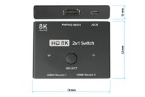 Commutateur HDMI 2.1 Good Connections à 2 sorties, bidirectionnel, 8K 