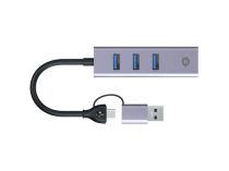 Adaptateur CONCEPTRONIC USB-C -A 3.0 vers GbE + 3x 3.0 5 Gbps gr