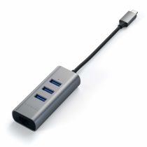 Satechi Type-C 2 en 1: concentrador USB 3.0 3 puertos Ethernet, 4