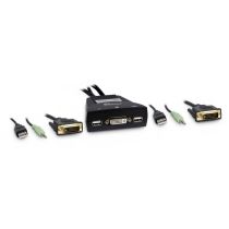 Revenda KVM - Switch KVM Inter-Tech LS-21DA DVI, 2 portas, plástico