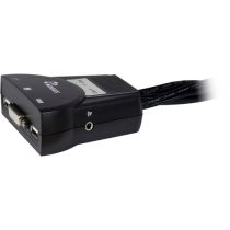 Switch KVM Inter-Tech LS-21DA DVI, 2 portas, plástico