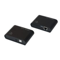 Extensor Logilink USB 2.0 Cat.5, 50 m, concentrador 4 puertos i