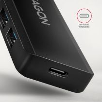 AXAGON HUE-C1A Hub voyage USB-A Superspeed, 4 ports USB 3.0 - 20 cm