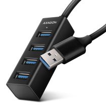 achat Hub - AXAGON HUE-M1A Mini-hub USB-A Superspeed, 4 ports USB 3.0 - 20 cm, noi HUE-M1A