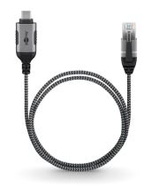 Cable adaptador Ethernet Goobay USB-C 3.2 Gen2 > RJ-45 (negro gris, 3 