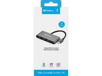 Hub USB-C 3xUSB 3.0 + PD