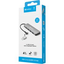 Hub USB-C A vers 4xUSB 3.0