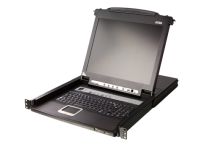 Commutateur KVMP 8 ports écran LCD 19 pouces,