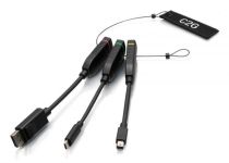C2G Universal 4K-HDMI-Dongle-Adapterring mit farbcodiertem Mini-Displa