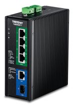 Revenda Switch - TRENDnet Industrial Switch 6-Port 2.5G PoE++ 1SFP+ DIN-Rail