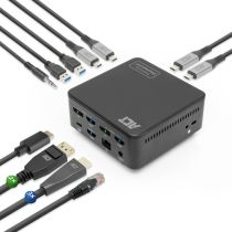 Universal USB-C Station dÂ´accueil 4K, pour 3 HDMI/DisplayPort monitor