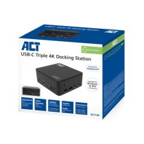 Universal USB-C Station dÂ´accueil 4K, pour 3 HDMI/DisplayPort monitor