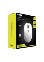 PORT Ratón Inalambrico SILENT Ratón USB & USB-C 1600DPI Blanco
